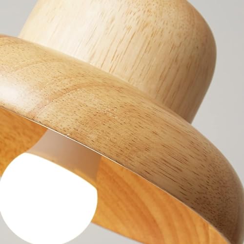 Chandelier en Bois E27 Plafond rétro pour chambre moderne