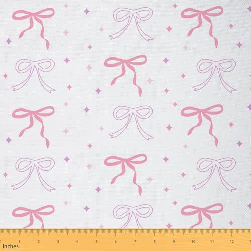 Bowknot tapisserie tissu couture rose Loussiesd anti-effilochage