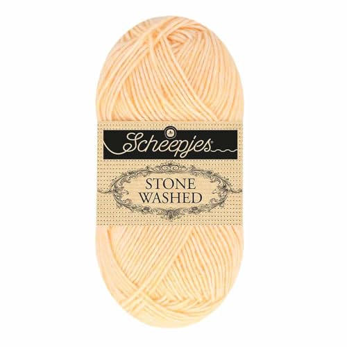 Image of Scheepjes Yarns - Stone Washed Yarn 2025, Superwash Cotton Blend, 50 g / 1.75 oz (841 - Aragonite)
