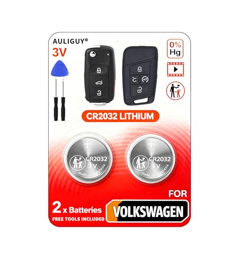 Key Fob Batteries Replacement for Volkswagen VW (Jetta Tigu Atlas