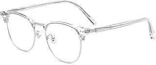 Blue Light Blocking Reading Glasses for Women/Men, Anti Eyestrain, Computer Goggle Eyeglasses, TV Glasses, Anti Glare (Color : Silver, Size : +150)