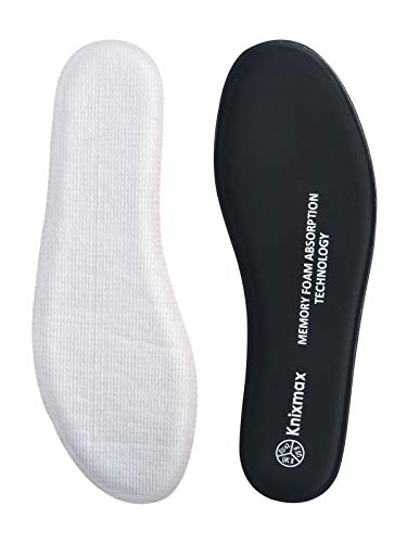Knixmax Men's Memory Foam Insoles Comfort Shoe Inserts Replacement Innsersoles For Boots Sneakers Slippers Cushioned Shoe Pads Boot Liners Black Eu 44 #TOP1