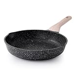 Kordisen Non Stick Frying Pans Skillet, 28 cm Granite Frying Pans Nonstick for Cooking, Healthy Induction Cookware, Heat Resistant Handle, PFOA Free