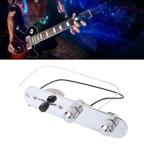 Tableau de commande 3 voies en métal avec 2 vis pour guitare TL