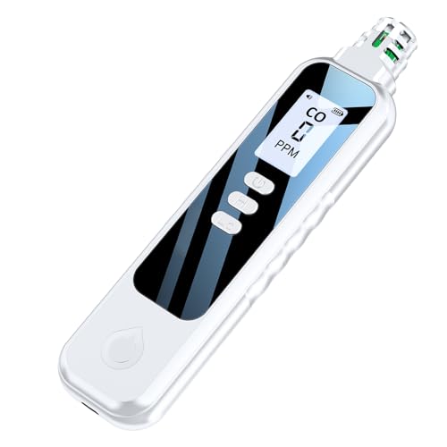 Handheld Carbon Monoxide Detector Portable CO Concentration Meter LCD Display Intelligent Fast Refresh Tester for Travel Car Camping Home Kitchen Garage