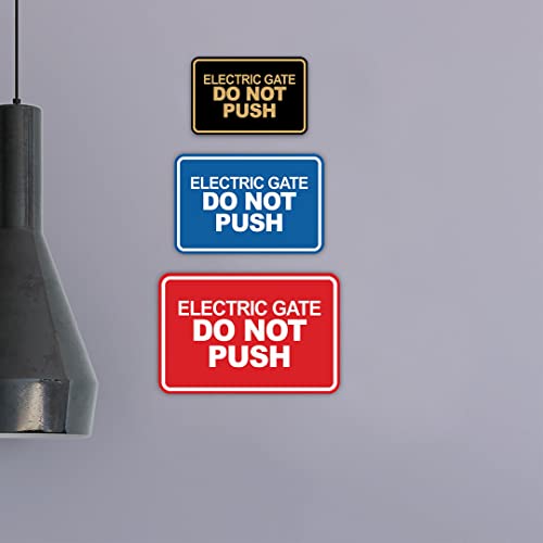 Panneau de portail électrique Do Not Push pour protéger votre motorisation - 3