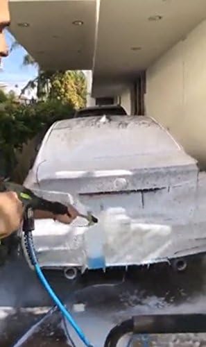 Miniatura 9 de Foseal Cañón de espuma de nieve ajustable con perilla de latón resistente, pistola de espuma de liberación rápida de 14 pulgadas para pistola de