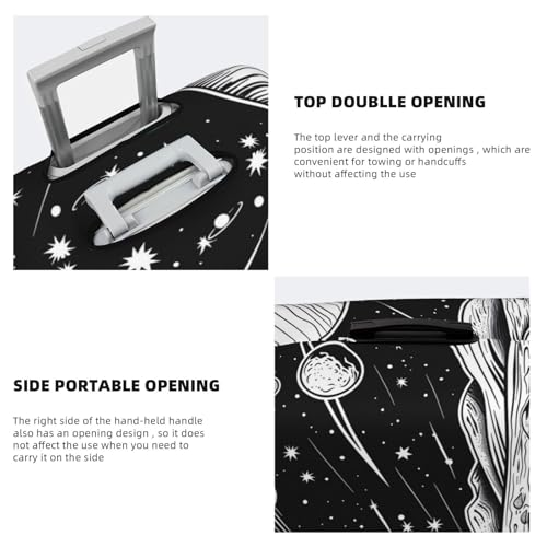 Cosmic Landscape Celestial Art For Travel Luggage Cover Suitcase Protector Fits 18-32 Inch Travel Luggage Protector Elastic Luggage Anti-Scratch Suitcase Cover3