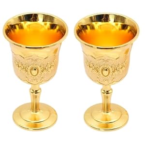 2pcs Vintage Chalice Goblet,Vintage Wine Glass Chalice Goblet Glasses,King’s Royal Chalice Embossed Wine Cup for Parties, Weddings, Wine, Whisky