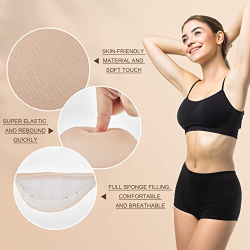 Hercicy 1 Pair Cotton Breast Forms Light Sponge Boobs Mastectomy Breast Cancer Support Bra for Women2