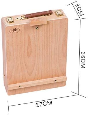 Oil Painting Box Portable Oil Paint with A Toolbox Compatible with Convenient Storage Suitable Compatible with Outings Using Beech Wood 36X27X11.5 (76) cm Easel
