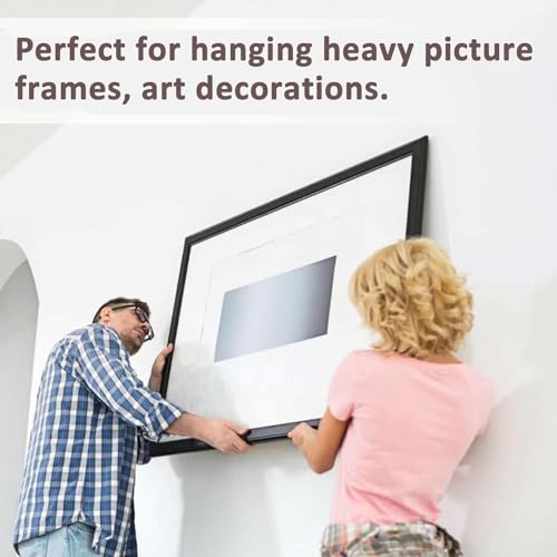 Image of Thickened Sawtooth Picture Hangers, Supports 25kg, 25pcs Sawtooth Hangers Heavy Duty and 50pcs Screws, Picture Hangers for Hanging Photos Artwork Canvas Clock