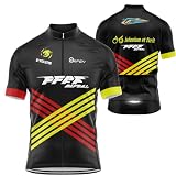 Magliette da Ciclismo da Uomo,Maglia Bici Uomo Maglia Ciclismo Uomo,Maglia Ciclism Camicia da Mountain Bike/Mtb,Traspirante E Assorbente Dal Sudore, Asciugatura Rapida (PT13,XS)