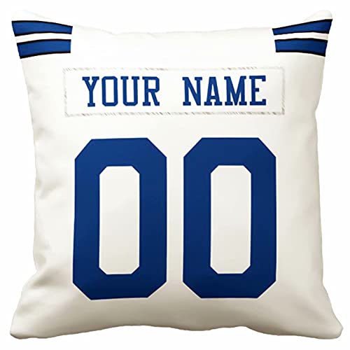 Image of ANTKING Throw Pillow 2 Pack with Custom Name and Number Personalized Gift for Men Women Boys