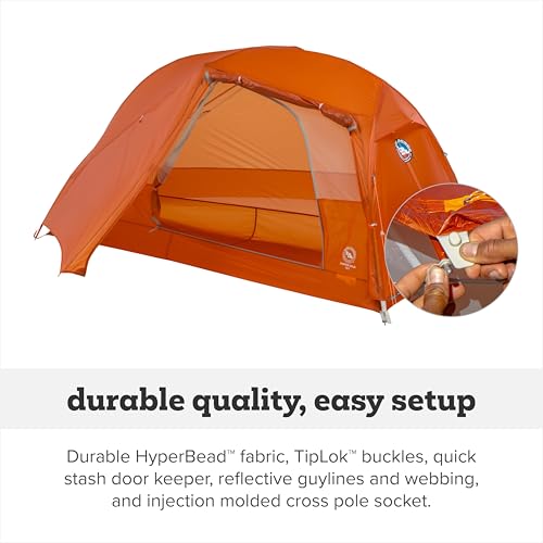 Big Agnes Copper Spur UL - Backpacking Tent for Camping, 3 Season, Ultralight, Waterproof, Anodized Poles, Tangelo, 1 Person - Thumbnail 5