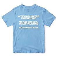 Show all of your friends that Coventry and the west midlands is sky blue by wearing this t shirt. With words to the famous chant You Are My City My Only City You make me happy when skies are grey The perfect t shirt to wear to show your support for y...