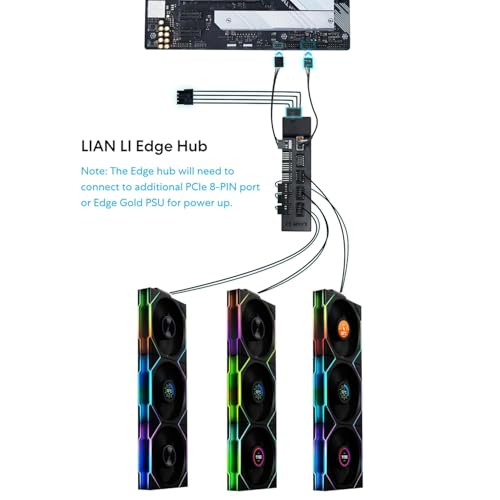 Lian Li UNI Fan TL LCD Wireless 140-Single Pack(Reverse Blade)-2.4 GHz Wireless Signal 140MM ARGB Fan-Infinity Mirror-Daisy-Chain-Lighting Effects-Controller NOT Included&Required-White (14RTLLCD1W1W) by Lian Li - Image 4