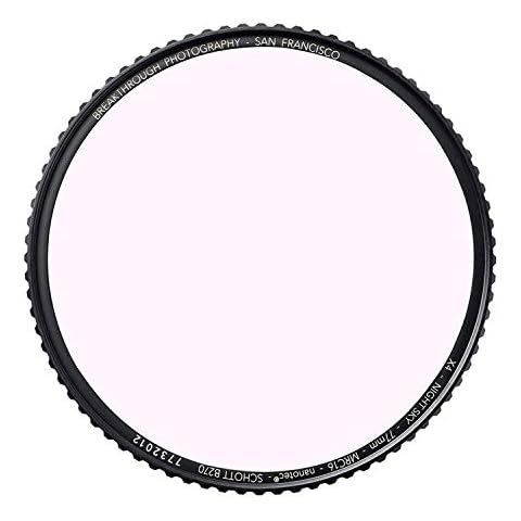 77mm Night Sky Light Pollution Reduction LiPo Filter for Camera Lenses with MRC16, Nanotech Coatings, Ultra-Slim, Traction Frame, Weather-Sealed by Breakthrough Photography Cover