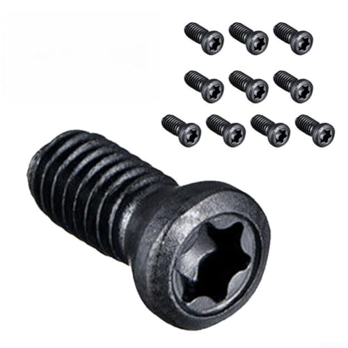 for CNC for Torx Screws for M2 M2.5 M5 Machine, High Strength Steel Fasteners for Replace Carbide Blade, Lathe Tool Replacement, 10pcs（3.5 x 10mm）