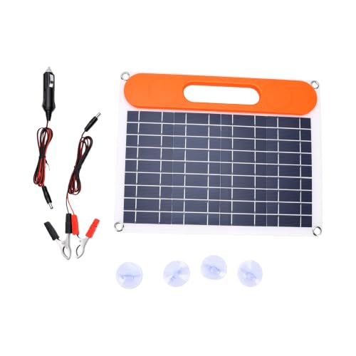 Panel solar plegable 30W monocristalino con salidas USB C y DC Ausla 6