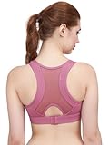 PLUMBURY Women's Padded Sports Bra with...