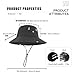 Deevoka Bicycle Helmet Hat,Sun Bucket Hat with Inner Hard Shell,Quick Wide Brim Fishing Hat for Women Men Backpacking Outside Work Cycling Riding Travel Summer, Black