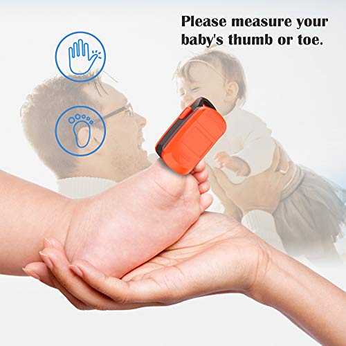 Fingertip Pulse Oximeter With Plethysmograph And Perfusion Index, Include Carrying Case, Large Oled Digital Display Blood Oxygen Saturation Monitor Heart Rate Monitor (Color: Red-Orange) #TOP7