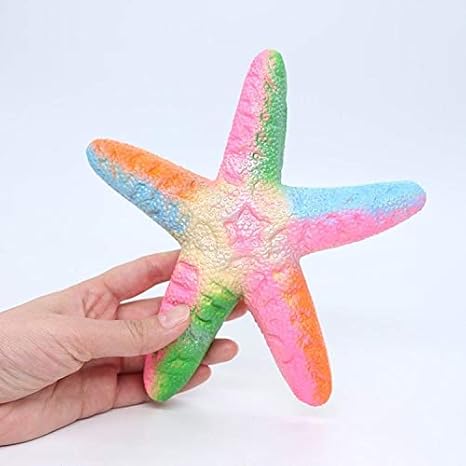 Amazon Co Jp かわいい 少年少女のためのギフトsquishies カラフルヒトデフワフワ クリーミーアロマスローライジングスクイーズおもちゃ 誕生日プレゼント減圧おもちゃ おもちゃ