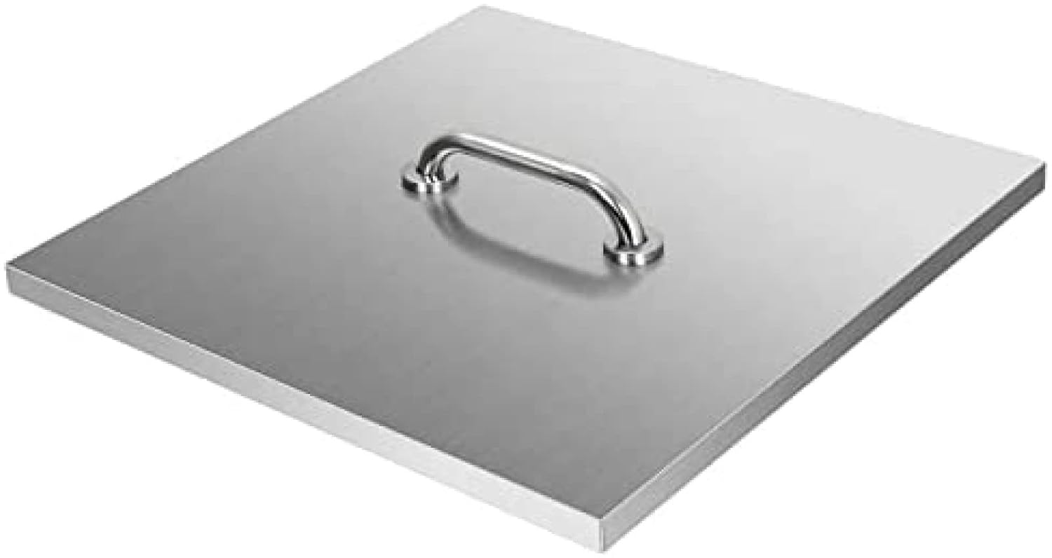 Fire Pit Heat lid, Stainless Steel fire Pit Cover, fire Pit Burner Cover to Push Heat Down and Out, fire Pits lid Without Foldable Legs with Carrying Handle