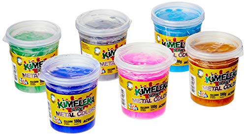 Kimeleka, Acrilex, 058320000, Multicor, pacote de 6