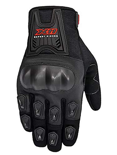 Luva X11 Blackout Verão C/Proteção Motoqueiro Tamanho G