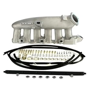Racing Fuel Rail Cast Aluminum Intake Manifold Compatible For Nissan Skyline 240SX RB25det RB25 R32 R33 R34