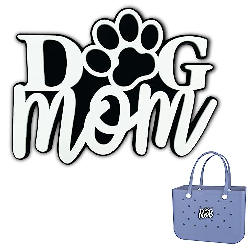 TOYORK Bag Charms for Bogg Bag Accessories,Decoration Charm for Bog Bag Original Models Rubber Beach Tote (DOGMOM)
