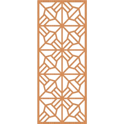 Image of 33 3 /8 inchW x 84 3 /8 inchH x 1 /4 inchT Auburn Decorative Fretwork Wood Wall Panels, Cherry