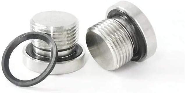 Pipe Cap Plug Fitting,BSP Male 304 Stainless Steel Hex Socket Head End Cap Plug Pipe Fitting(BSP1.5)