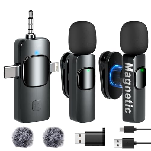 Epinovo Wireless Lavalier Microphone with Noise Cancellation