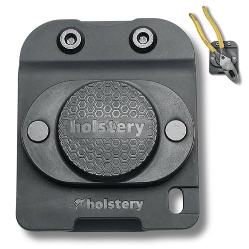Holstery MagMaster | Magnetic Tool Holder - Strong Clip-On Belt Magnet Holster for Screws, Hammer, Sockets, Pliers, Drill Bit, Wrench, or Any Magnetic Tools and Hardware