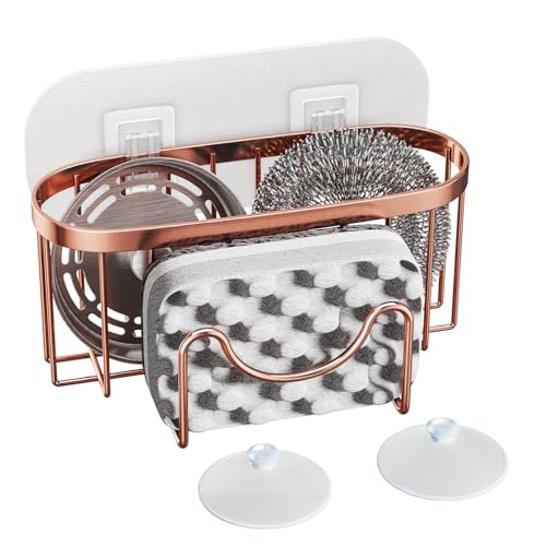 HapiRm Rose Gold Sink Sponge Holder