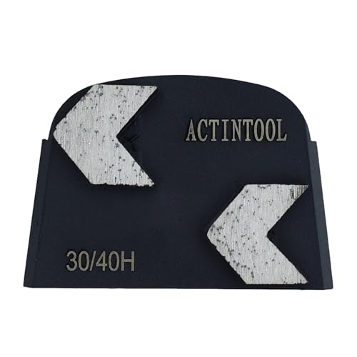 ACTINTOOL Two Arrow Segs Concrete Surface Preparation Diamond Grinding Metal Disc for Lavina Floor Grinder (Pack of 3)