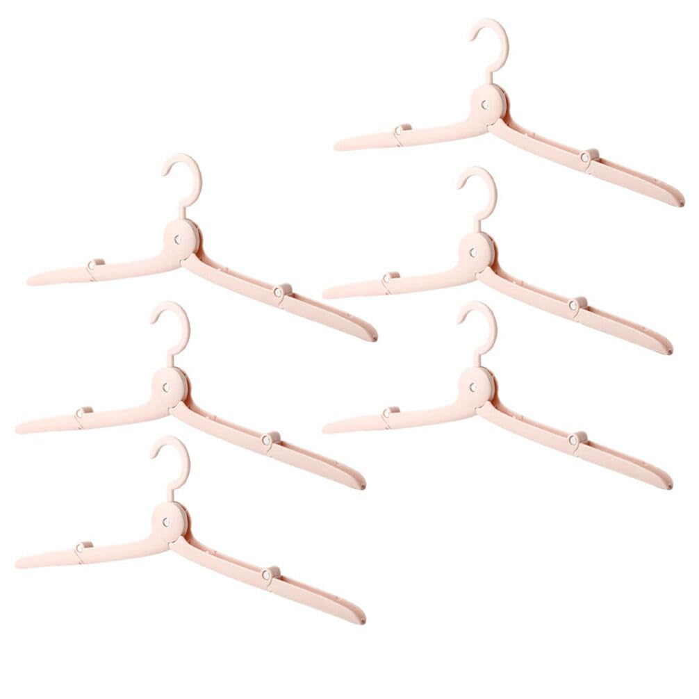 BESPORTBLE 6pezzi Grucce Pieghevoli in Grucce Per Armadio e Viaggi Organizer Da Viaggio Per Abiti Per Vestiti Morsetto Per Armadi Bagni e Piccole Lavanderie