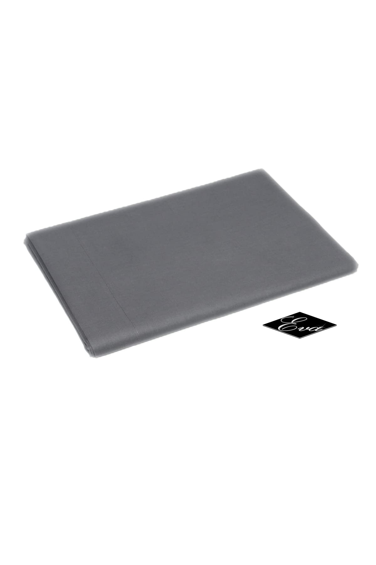 Drap de dessus Capri LNZ Dessus anthracite, drap plat lit simple Bic Deco