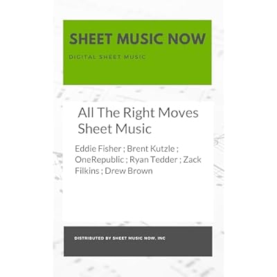 All The Right Moves Sheet Music