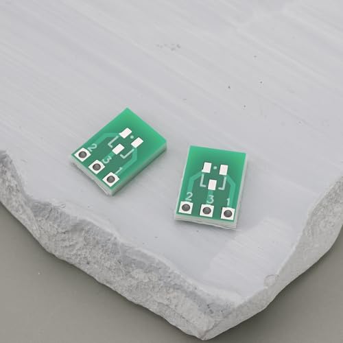 VGOL 50 Stück doppelseitiger SMD SOT23-3 SOT223 PCB Board Konverter SOT23 auf SIP3 2,54 mm Adapter 10 x 7,6 mm für elektronische Produkte