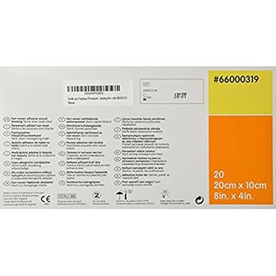 5466000319BX - PRIMAPORE Adhesive Non-Woven Wound Dressing, 8 x 4