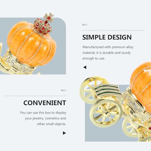 Boîte à bijoux carrosse citrouille pour ne plus perdre vos petits objets