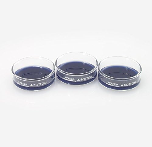 DD-50-S-BLU-3PK Small Dissection Petri Dish, Pack of 3 Dishes, Dark Blue, 50 mm D x 17 mm H