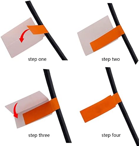 10 Sheets 300 Pcs Cable Labels, Self-Adhesive Waterproof Wire Cord Label Tear Resistant Cable Markers Cable Tags Stickers Handwriting Cable Identification Tags Wire Marking and Organizing(10 Colors)