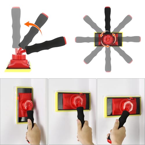 image for QWORK Paint Edger Tool Kit, 7 in + 4 in Paint Edger Trimmer, 10-Piece 