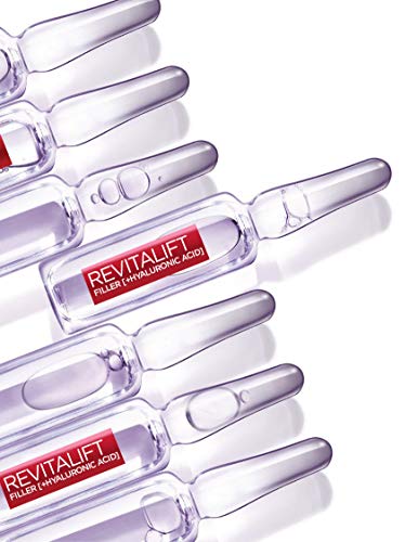 L’Oréal Paris – Ampoules repulpantes – Cure de 7 Jours – Revitalift filler – Concentré en Acide Hyaluronique Pur - Lot de 2