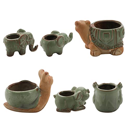 Buying Guide SUPVOX 2pcs Animal Flower Pot Statue Decor Gift